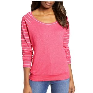 🏴CLOSING SALE🏴NWT Caslon Pink Raglan Tee